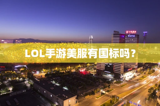 LOL手游美服有国标吗？
