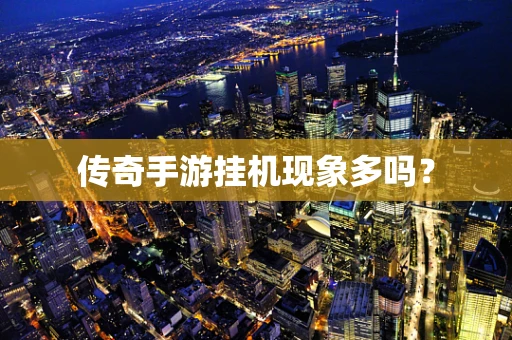传奇手游挂机现象多吗？