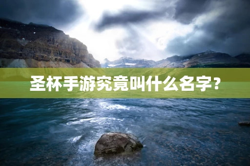 圣杯手游究竟叫什么名字？
