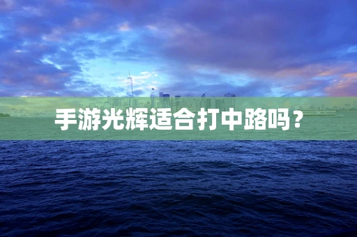 手游光辉适合打中路吗？