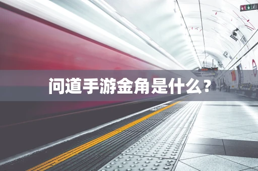 问道手游金角是什么？