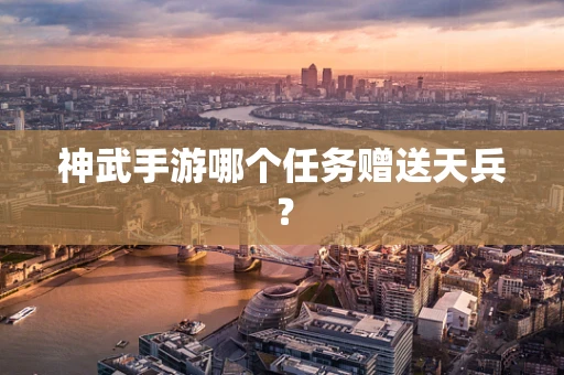 神武手游哪个任务赠送天兵？
