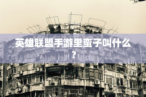 英雄联盟手游里蛮子叫什么？