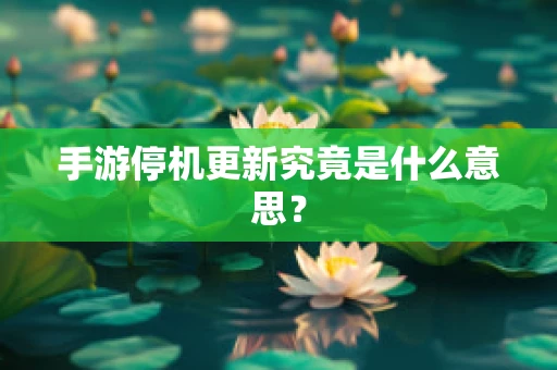 手游停机更新究竟是什么意思？