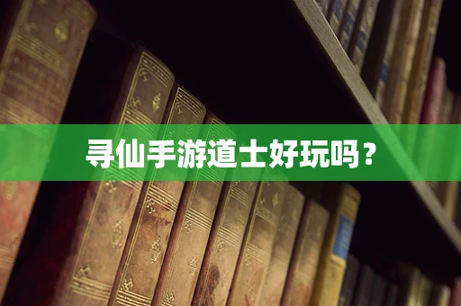 寻仙手游道士好玩吗？