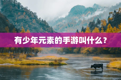 有少年元素的手游叫什么？