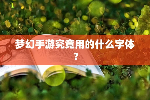 梦幻手游究竟用的什么字体？