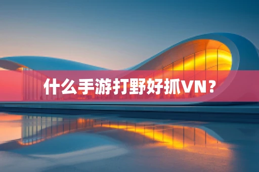 什么手游打野好抓VN？