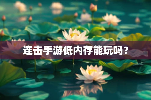 连击手游低内存能玩吗？