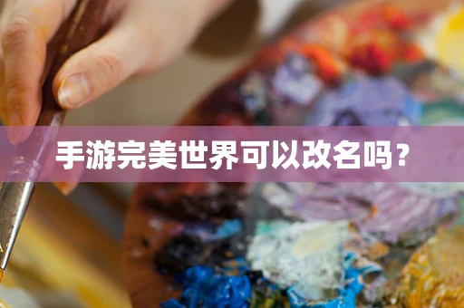 手游完美世界可以改名吗？