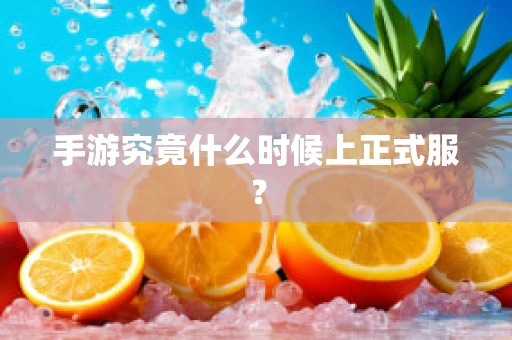 手游究竟什么时候上正式服？