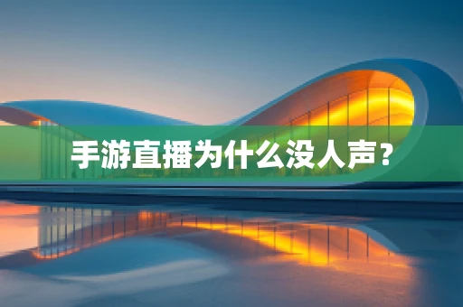 手游直播为什么没人声？