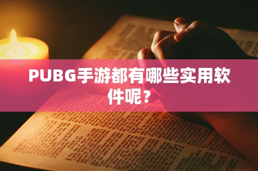 PUBG手游都有哪些实用软件呢？