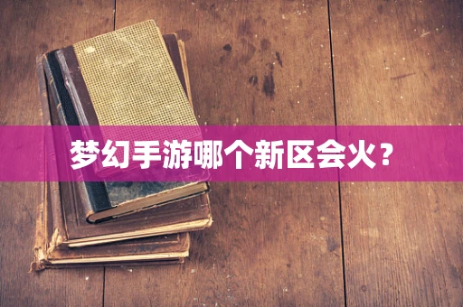 梦幻手游哪个新区会火？