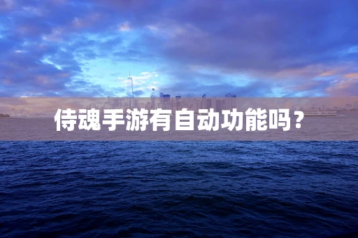 侍魂手游有自动功能吗？